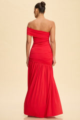 BENTLEY - ONE SHOULDER DROP WAIST GOWN