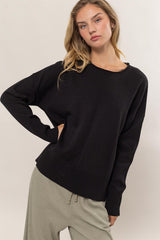 FRONT SEAM SWEATER