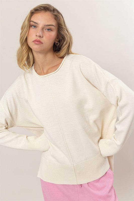 FRONT SEAM SWEATER