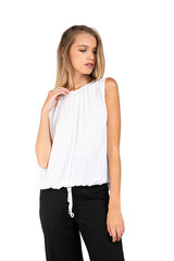 BOXY - SHEERING TOP W/ TIE