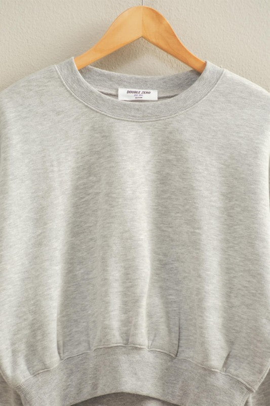 CROP CREW SWEATSHIRT