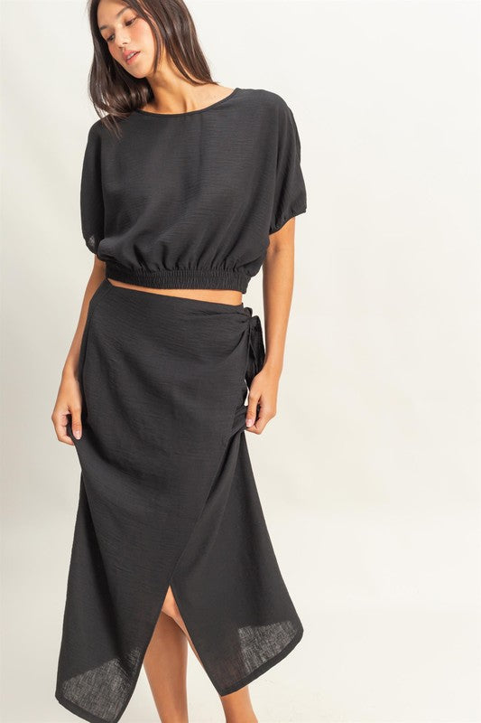 SORRENTO - WRAP MIDI SKIRT