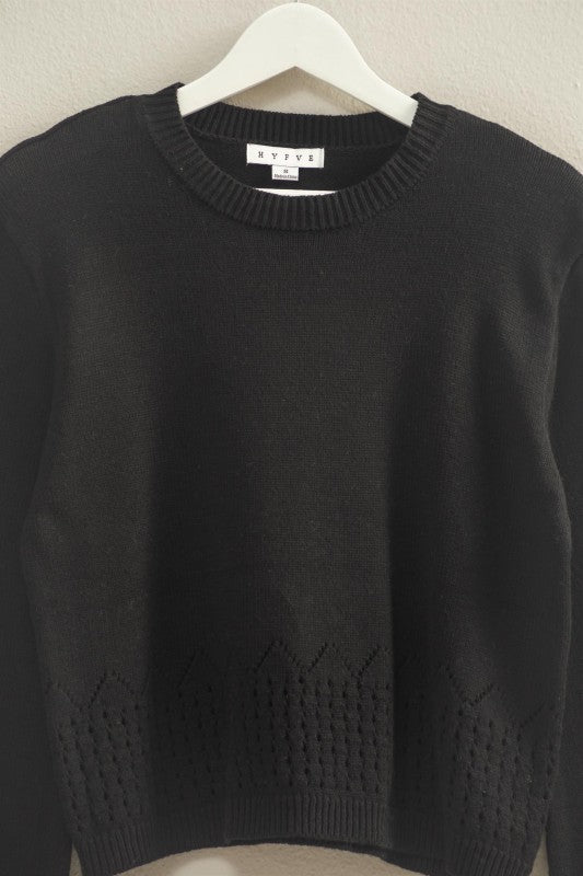EMBROIDERED DETAIL SWEATER