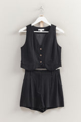 OAKVILLE - LINEN BLEND VEST