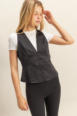 SATIN VEST TOP