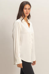 SATIN L/S BLOUSE