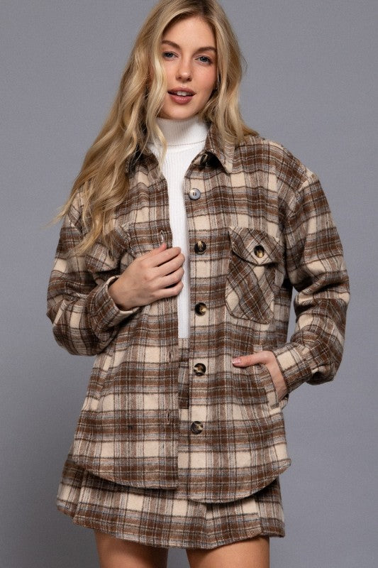 ANNIE - PLAID SHACKET