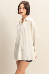 OVERSIZE SATIN SHIRT