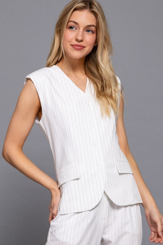 LANA - PINTEREST LONG LINE VEST