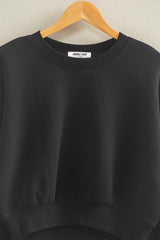CROP CREW SWEATSHIRT