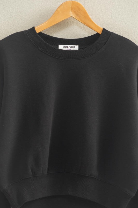 CROP CREW SWEATSHIRT