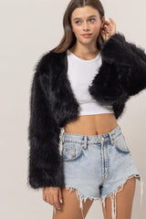 CROP FUR BOLERO