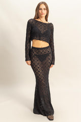 CROCHET MAXI SKIRT