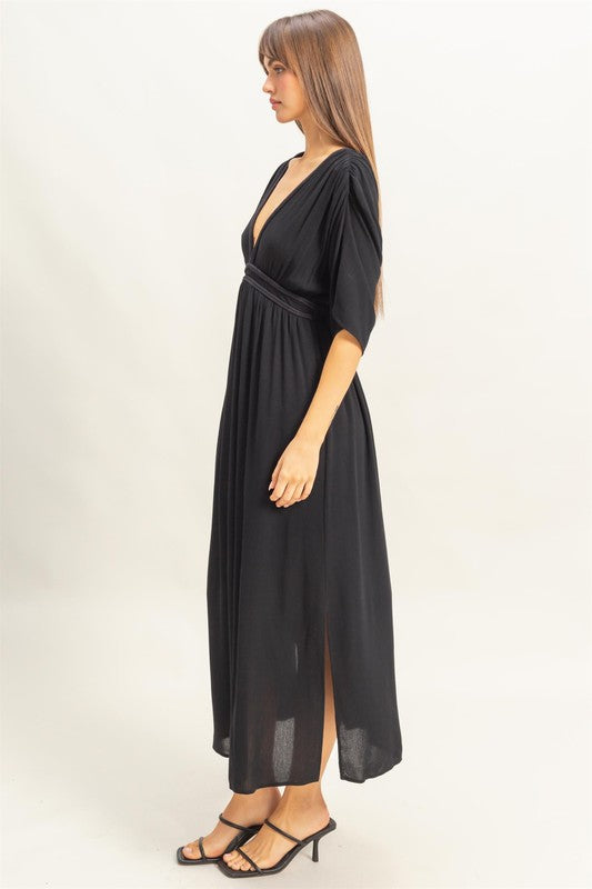 CLEO - GAUZE KIMONO MAXI DRESS