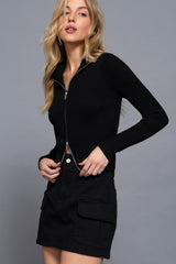 2 WAY ZIP CARDIGAN