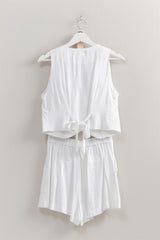 OAKVILLE - LINEN BLEND VEST