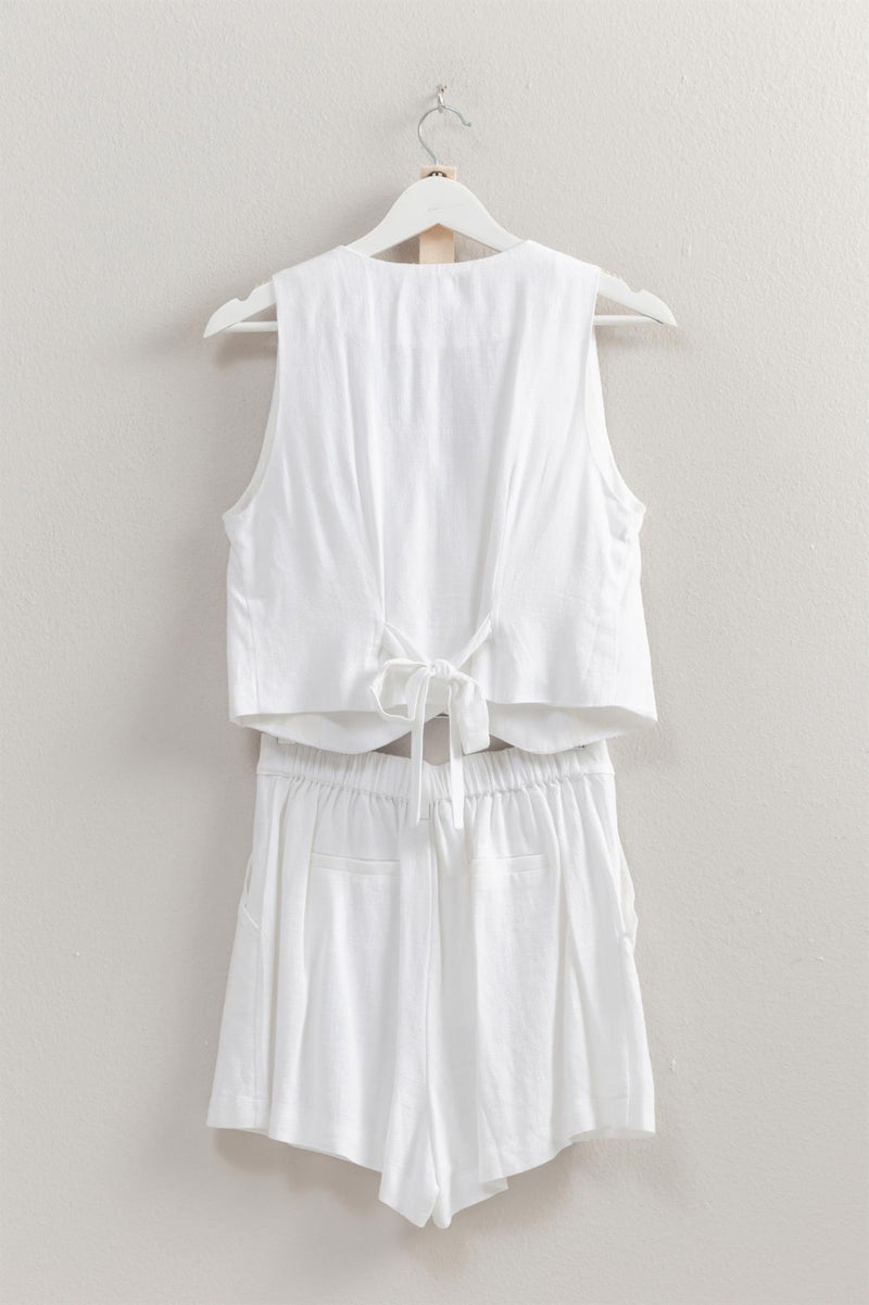 OAKVILLE - LINEN BLEND VEST