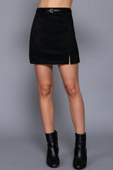 SIENNA - FAUX SUEDE MINI SKIRT