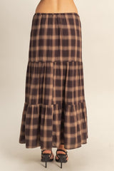 PLAID BOHO SKIRT