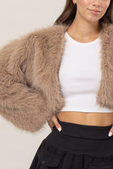 CROP FUR BOLERO