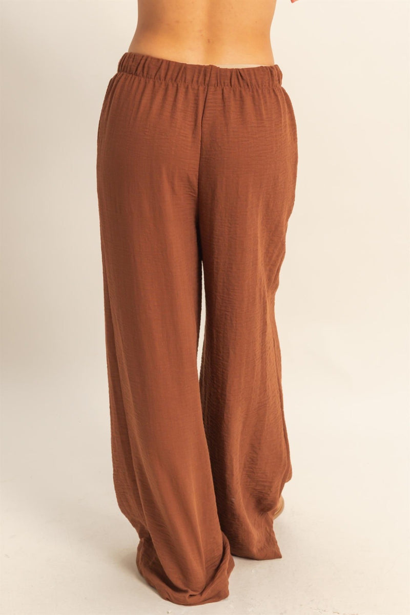 DRAWSTRING - WIDE LEG PANTS
