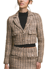 COCOLOVE - TWEED CROP JACKET