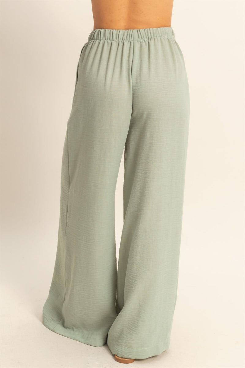 DRAWSTRING - WIDE LEG PANTS