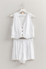 OAKVILLE - LINEN BLEND VEST