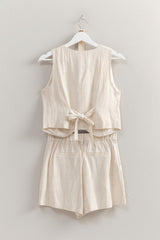 OAKVILLE - LINEN BLEND VEST