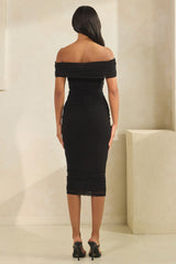 ROMANCE - OFF SHOULDER MESH DRESS