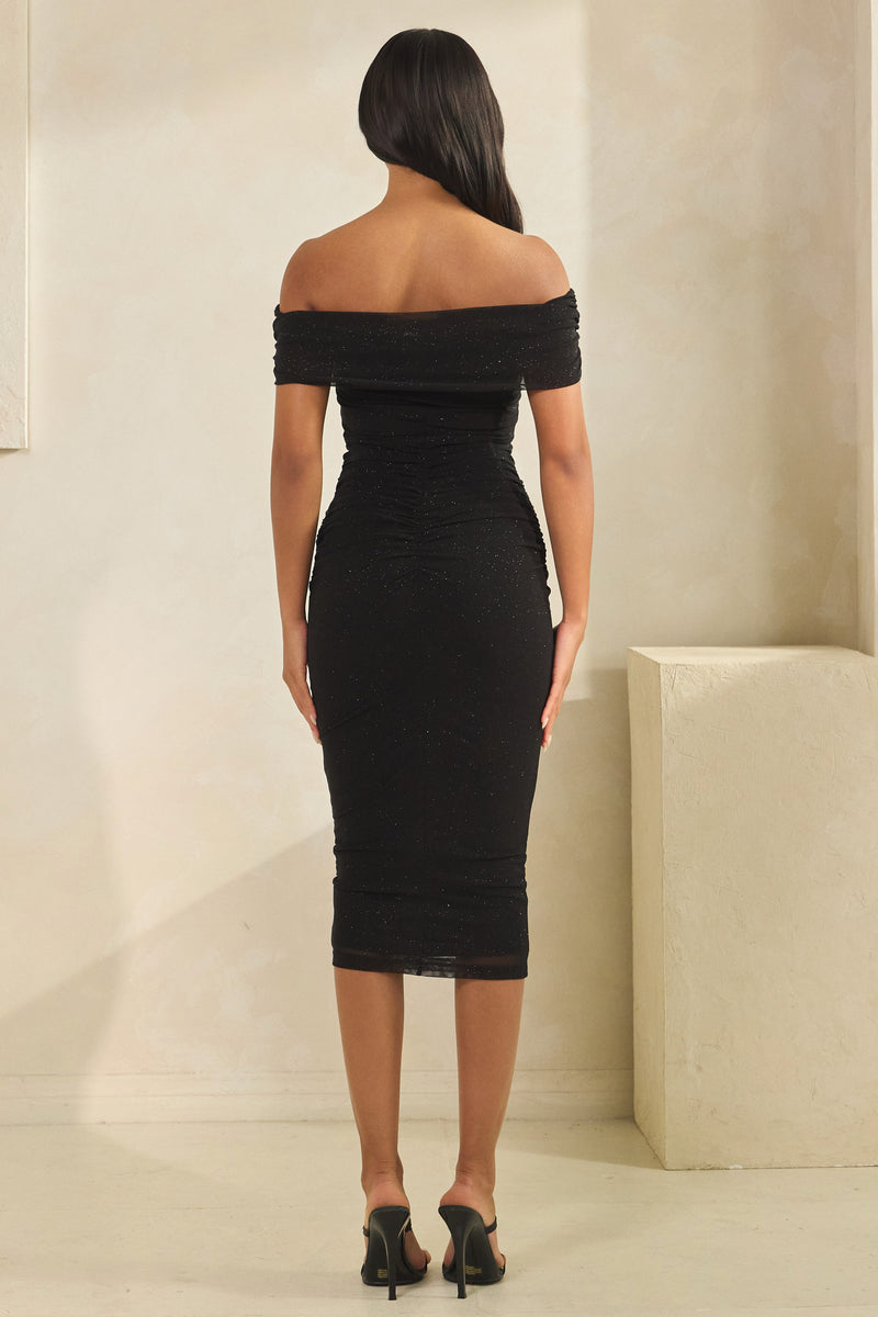 ROMANCE - OFF SHOULDER MESH DRESS