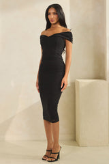 ROMANCE - OFF SHOULDER MESH DRESS