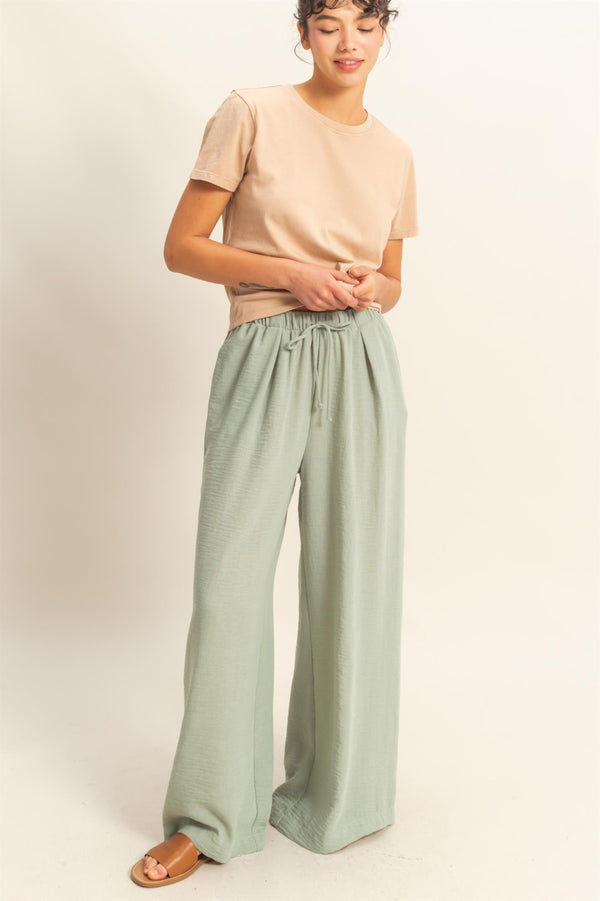 DRAWSTRING - WIDE LEG PANTS