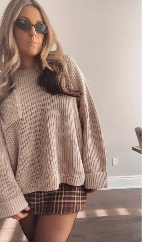 POCKET TUNIC SWEATER