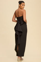 RUNWAY - TUBE PEARL BOW BACK DRESS