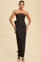 RUNWAY - TUBE PEARL BOW BACK DRESS