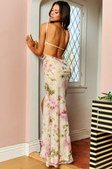 IVANA - CUT OUT FLORAL GOWN