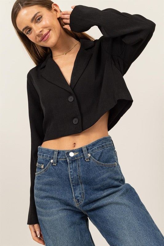 CROP BLAZER