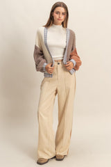SIDE STRIPE WIDE LEG PANT