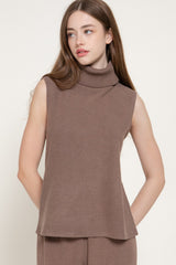 SLEEVELESS TNECK SWEATER