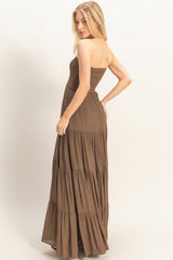 SERENA - SMOCK TUBE MAXI DRESS