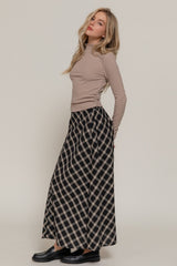 BRUSHED RIBBED TURTLE NECK TOP