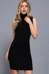 SLEEVELESS SHORT SWEATER DRESS