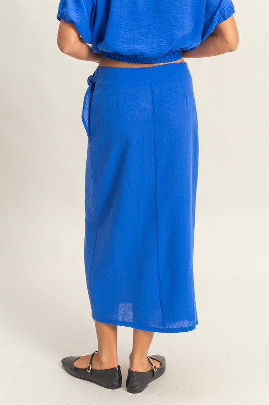 SORRENTO - WRAP MIDI SKIRT