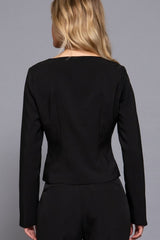 SQUARE NECK SHORT BLAZER