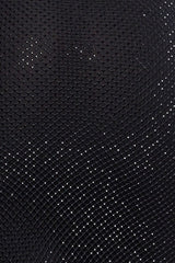 RHINESTONE MESH MAXI SKIRT