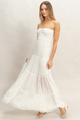SERENA - SMOCK TUBE MAXI DRESS