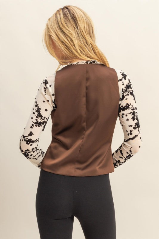 SATIN VEST TOP