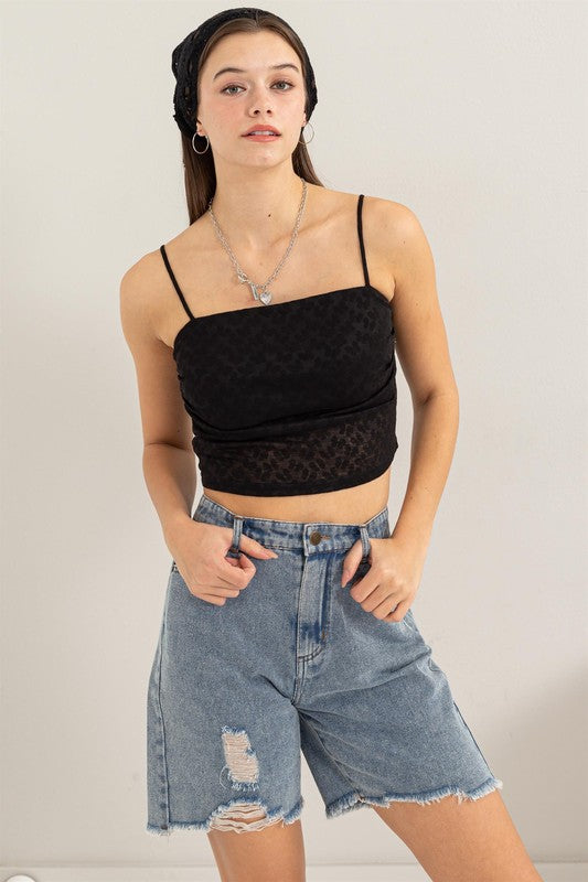 TEXTURED SLINKY CAMI