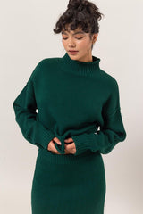 ALI - TEXTURED MOCK SWEATER